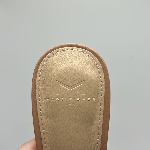 Marc Fisher Women's Draya Sandal Light Natural Leather size 7.5 - Picture 6 of 7